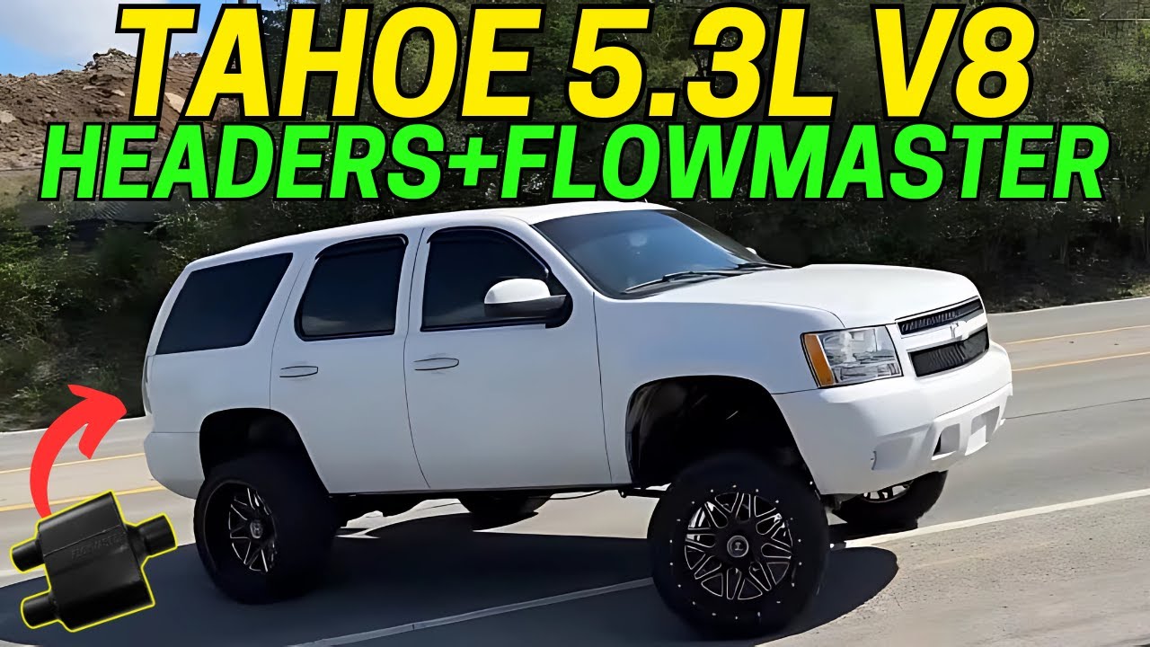 2008 Chevy Tahoe 5.3L V8 Exhaust Sound w/ Headers & Flowmaster Super 10!