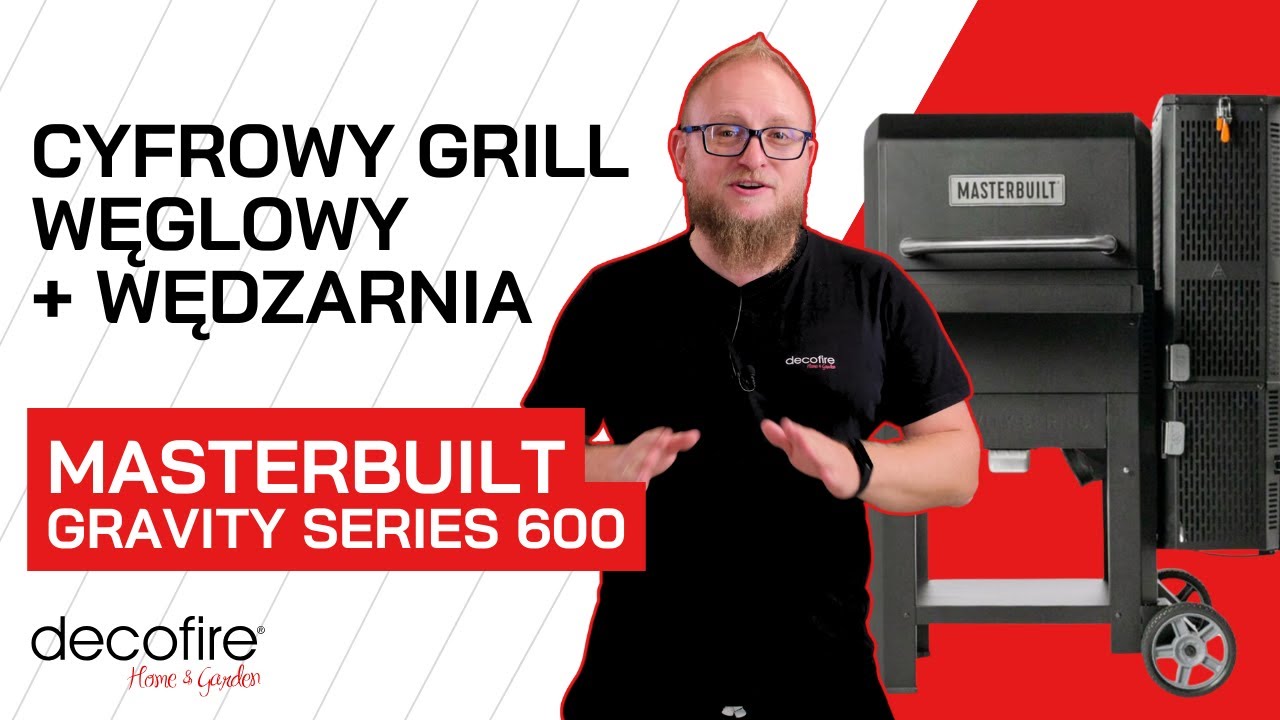 🔥 Cyfrowy grill węglowy + wędzarnia Masterbuilt Gravity Series 600 | DECOFIRE