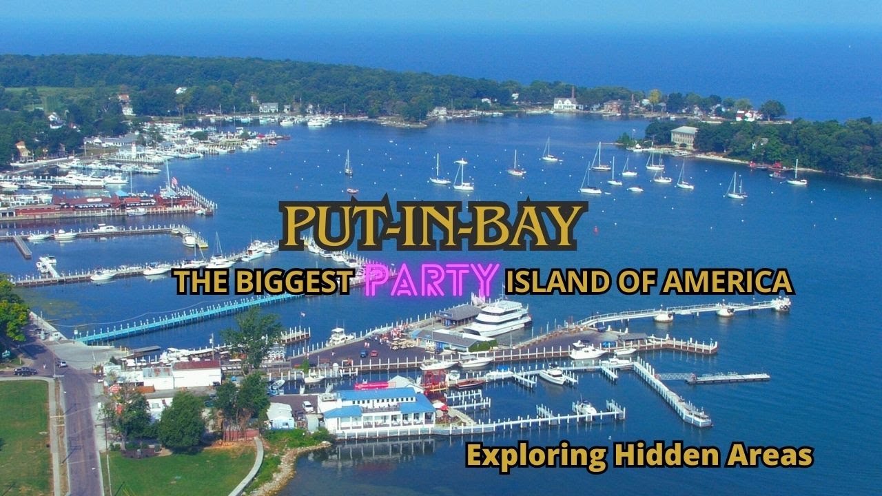 Walking Tour - 4K: PUT-IN-BAY, The BIGGEST PARTY ISLAND of America