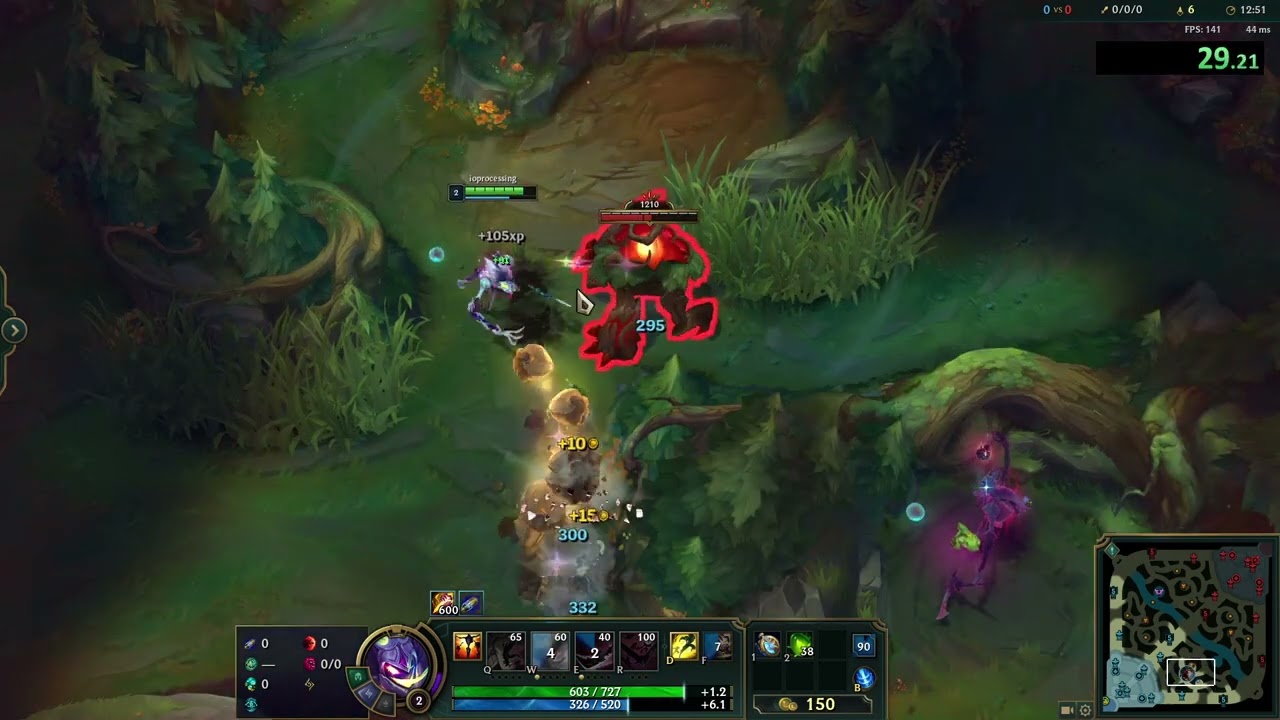 [Season 13.5] Fiddlesticks Jungle Clear 3:02 Raptors Start Full Clear