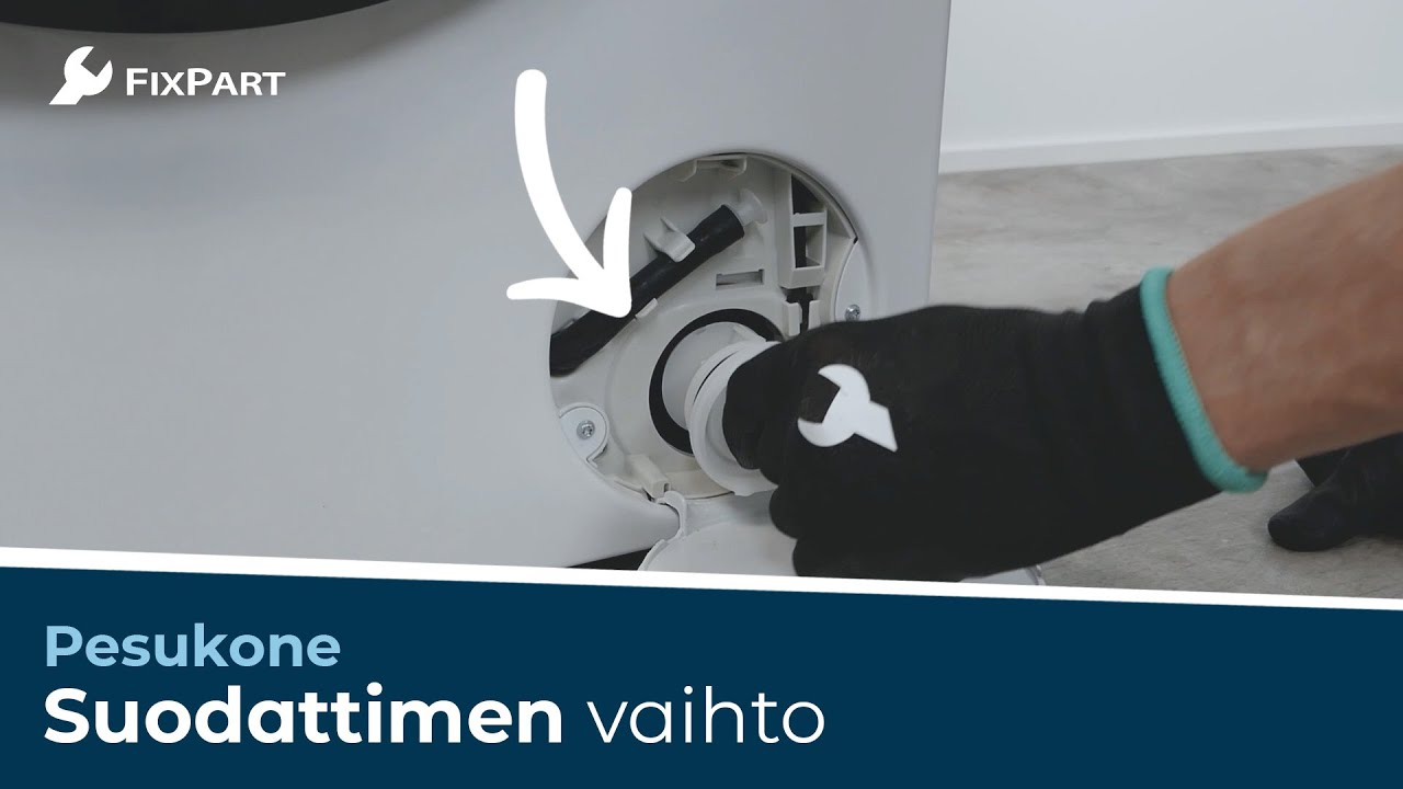 Miten pesukoneen nukkasuodatin vaihdetaan? - FixPart
