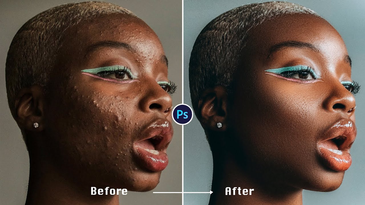 PRO SKIN RETOUCHING MADE EASY | Step-by-step Guide | Photoshop | Frequency Separation #tutorial #seo