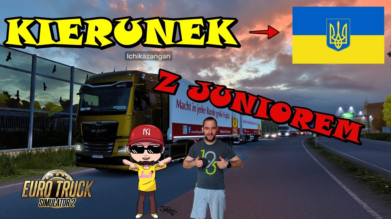 Jadę na Ukrainę z Juniorem i Larą ft. @Juniorsky , ETS 2🚗