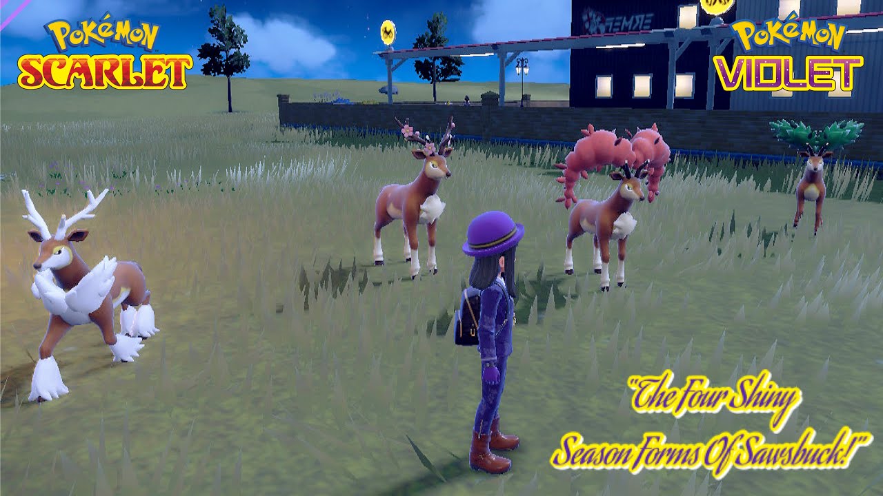 ✨Pokémon Scarlet & Violet: CATCHING ALL FOUR SHINY FORMS OF DEERLING/SAWSBUCK!✨