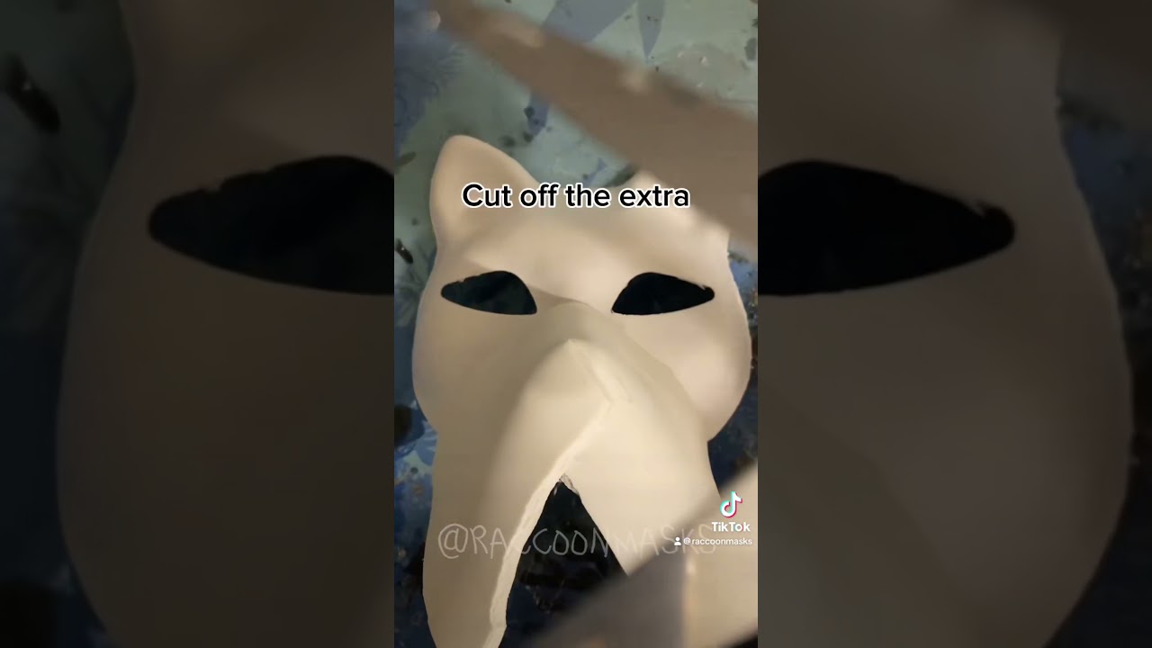 How I make the snouts for my masks! #animalmask #mask #masks #animals #animal #therian #therianmask