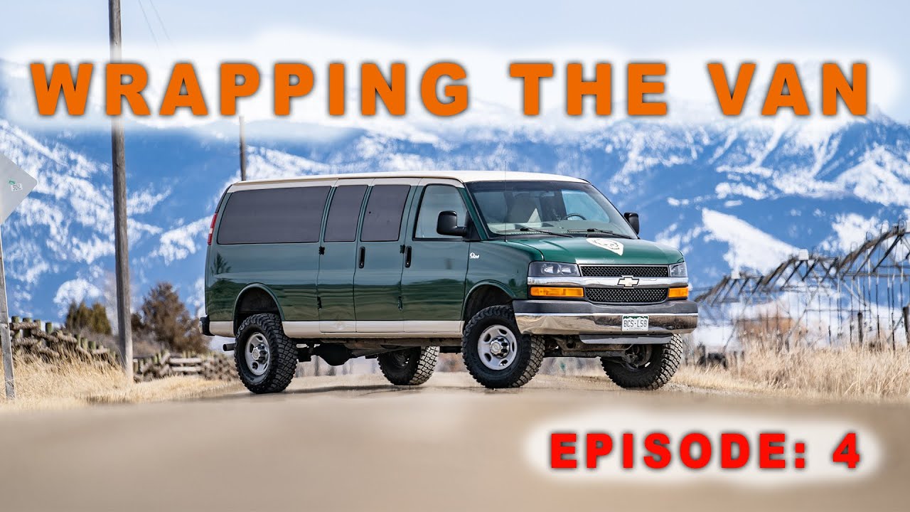 We Got the Van WRAPPED! - PUBLIC LAND VAN CONVERSION Episode: 4