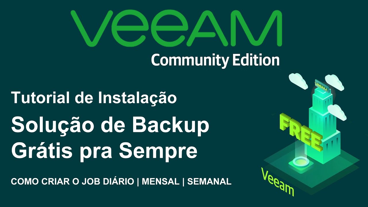 VEEAM BACKUP COMMUNITY GRÁTIS CRIANDO JOBS | Dários | Semanais | Mensais Maquina Fisíca e ESXI.