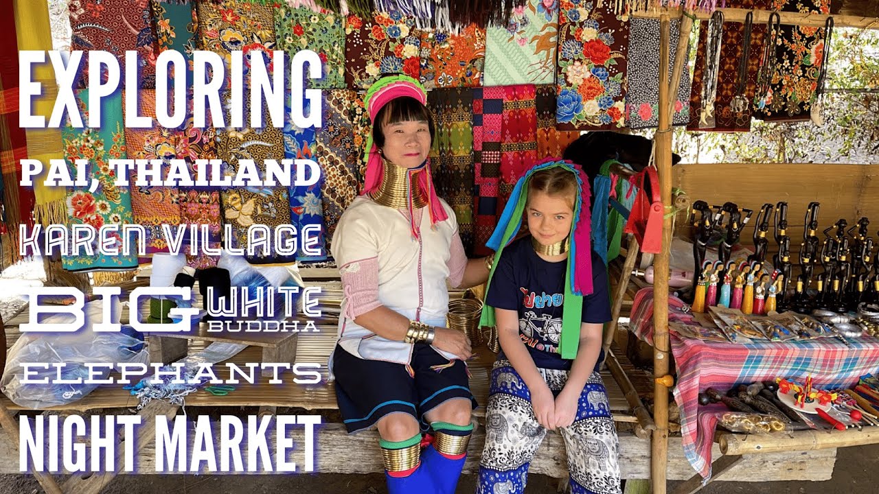 Exploring Pai, Thailand with our kid - Karen village, elephants, Strawberry Love Pai, and more!