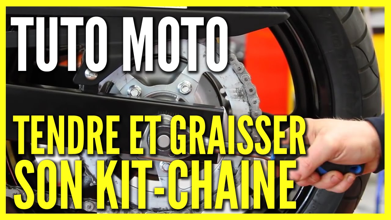 TUTO - Moto Revue : Tendre et graisser son kit-chaîne