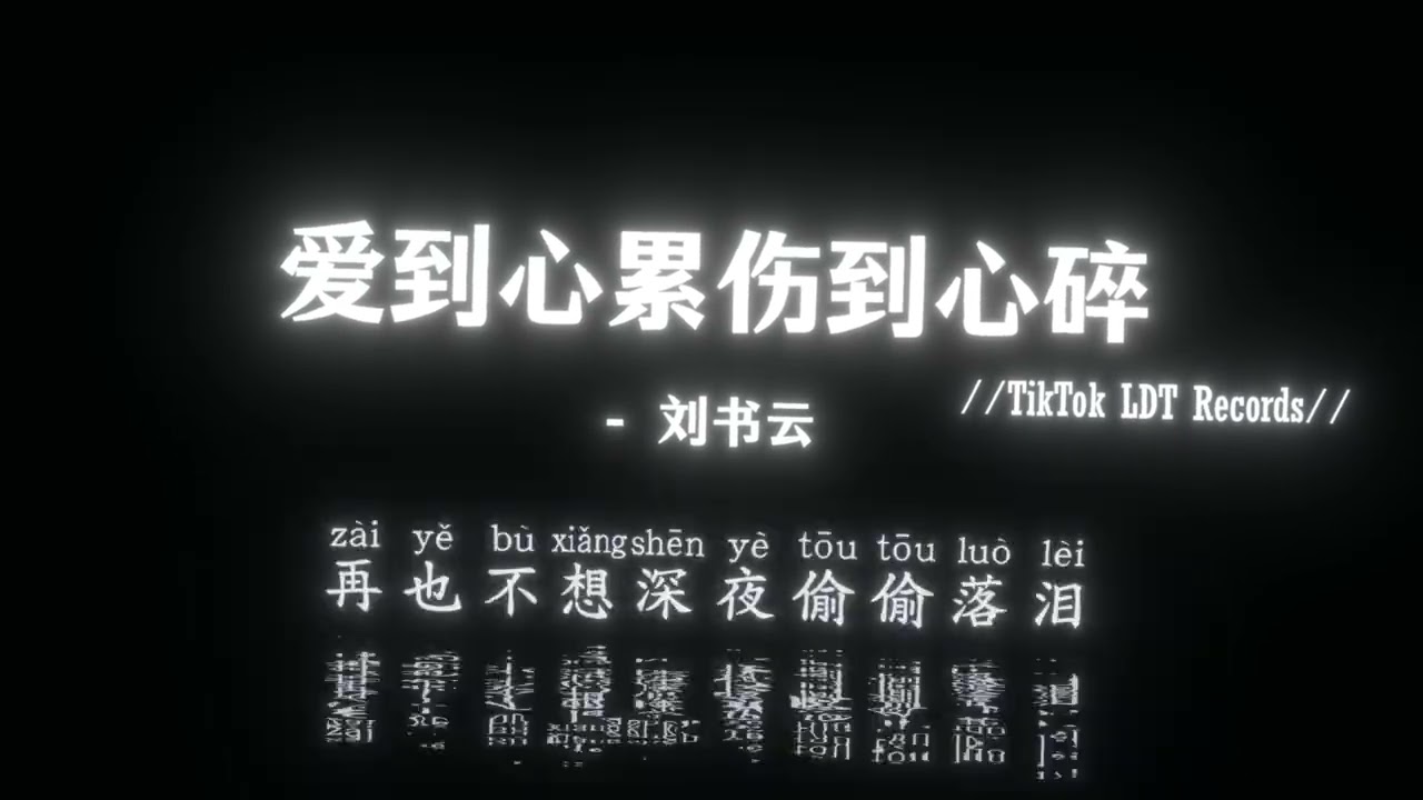 刘书云 - 爱到心累伤到心碎 (抖音DJ版)『不知为你流过多少泪，不知你心里到底装着谁，不知爱上你是错还是对，不知何时走出寂寞包围。』热神抖音热门歌曲｜TikTok BGM