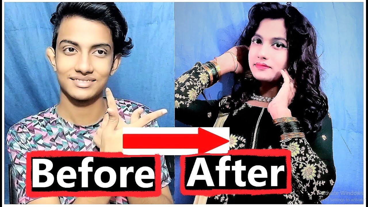 Male To Female Transformation Makeup Tutorial || NMS Piyas || Best Boy to Girl Simple Makeup || 2020