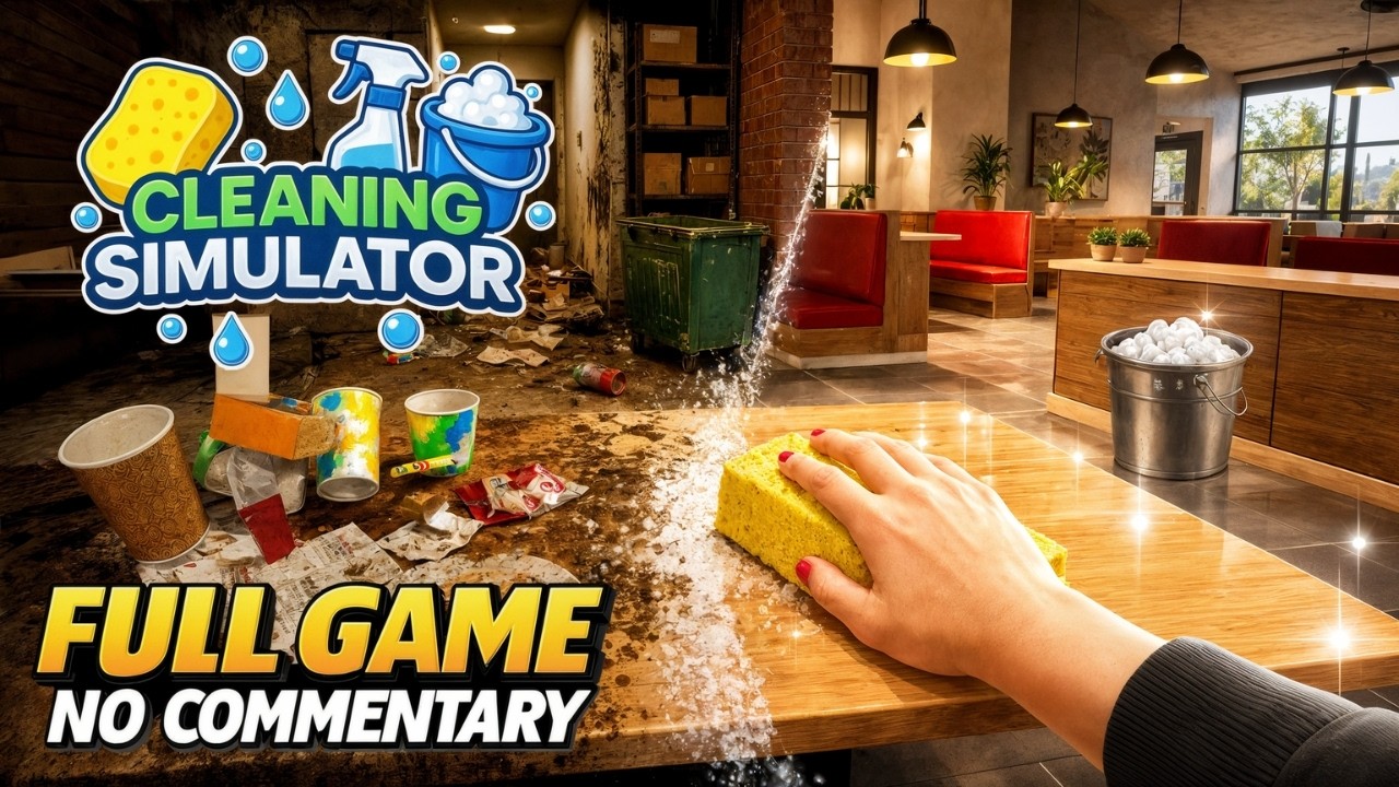 Cleaning Simulator &ndash; FULL GAME Longplay (No Commentary)