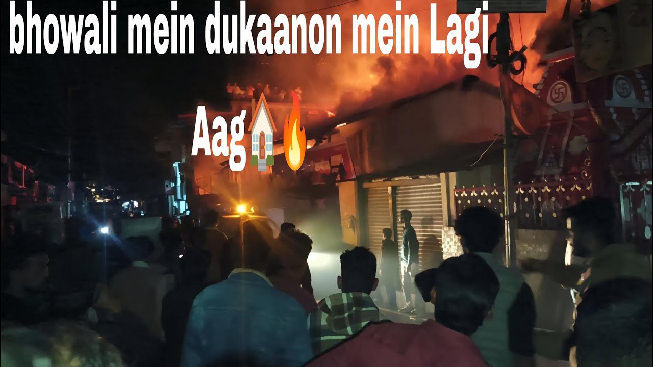 Bhowali market ki dukaanon mein Lagi Aag🏠🔥