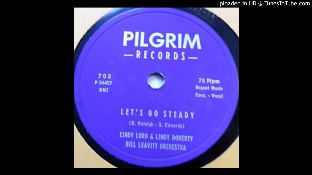CINDY AND LINDY   Let's Go Steady   78   1956