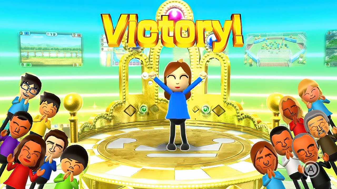 Wii Party U Battle Of The Minigames - Daisy Vs Barry Vs Clara Vs William (Hardest Difficulty)