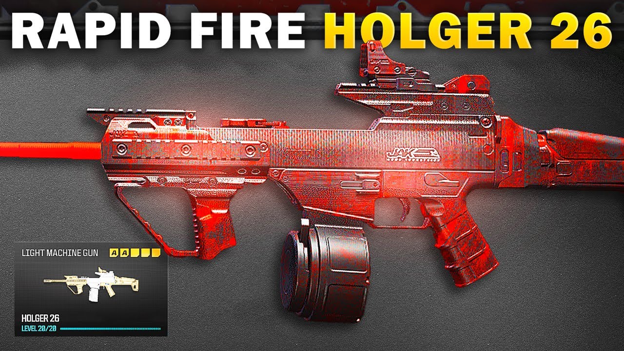 the RAPID FIRE LMG in MW3! (Best Holger 26 Class Setup)