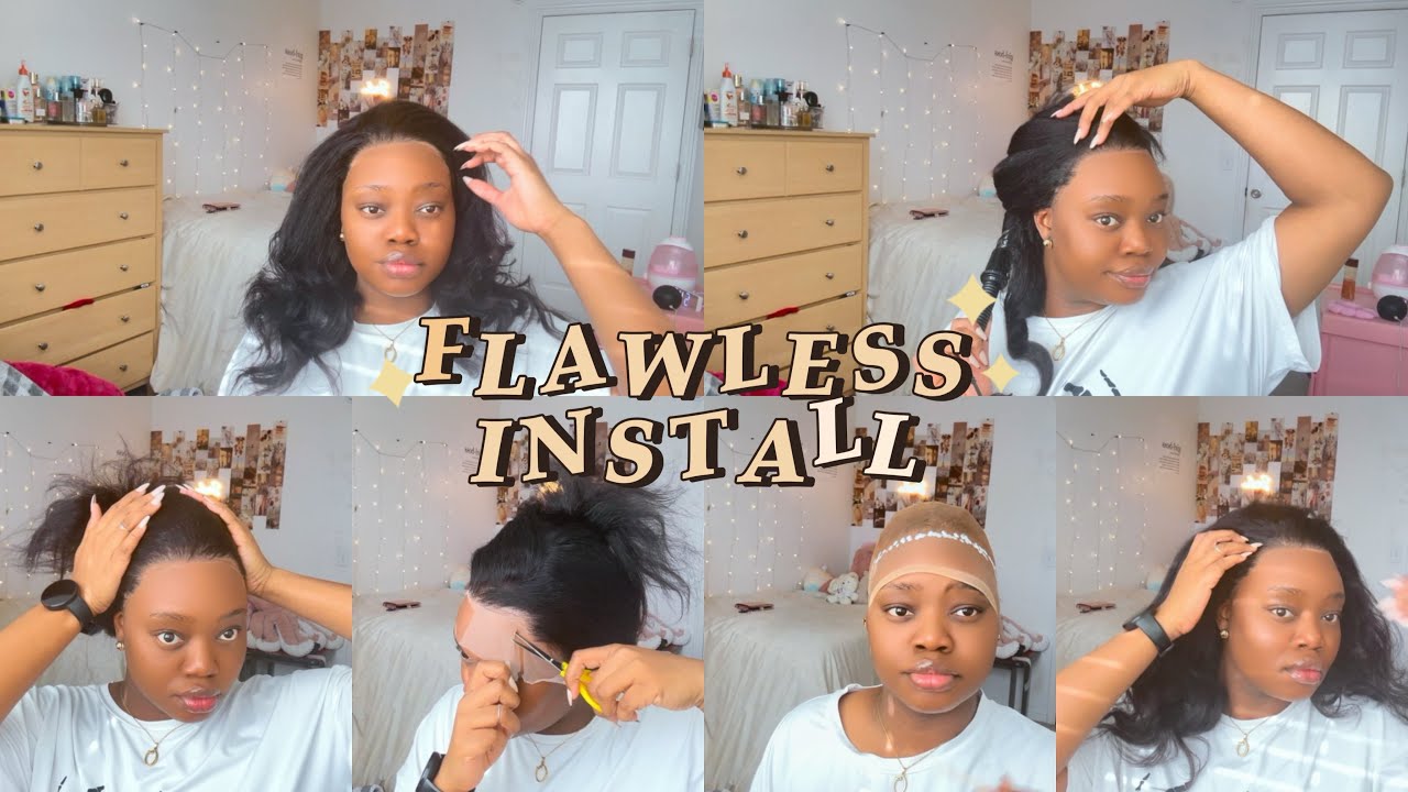 FLAWLESS INSTALL | Frontal wig install For BEGINNERS | 20 INCH | BLY HAIR ✨