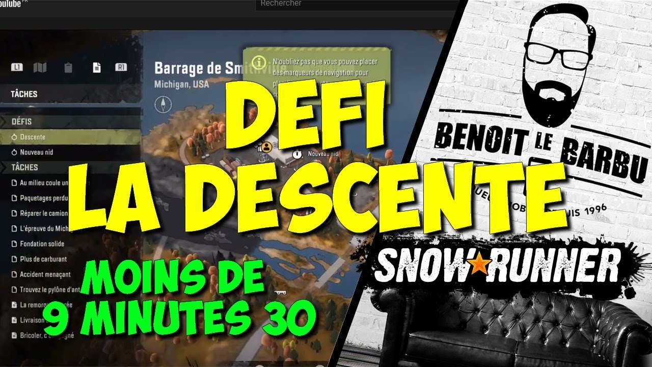 r&eacute;ussir le defi nouveau nid en moins de 9 minutes 30 - Snowrunner ps4 fr