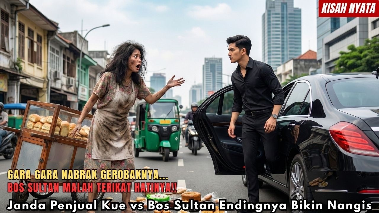 Nabrak Gerobak Kue Janda di Jalan, BOS SULTAN Malah Ngasih 77 Truk Buat Melamarnya!