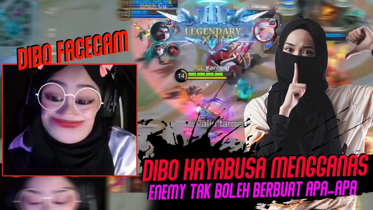 Dibo Hayabusa Mengganas Di Land Of Dawn !! Dibo Facecam Live !! Mobile Legends