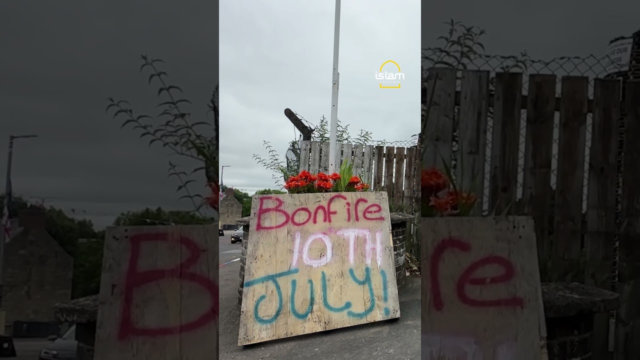 Moygashel bonfire with mosque replica under hate crime investigation