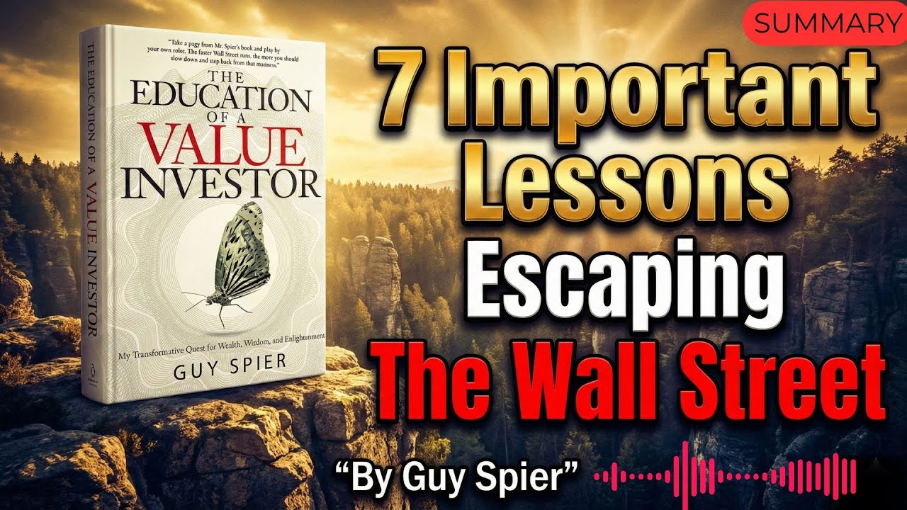 7 Important Lessons Escaping Wall Street 🔥The Education of a Value Investor By Guy Spier  Summary🔥