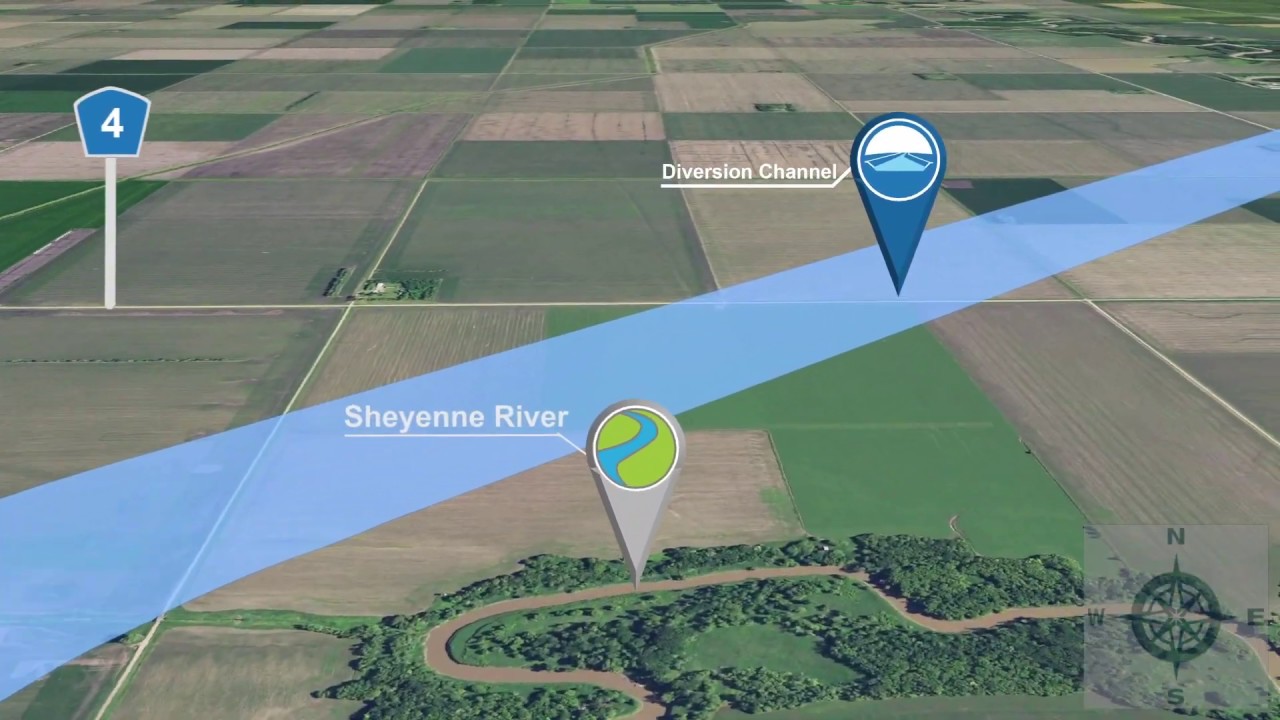 Animated Flyover of the FM Area Diversion Project