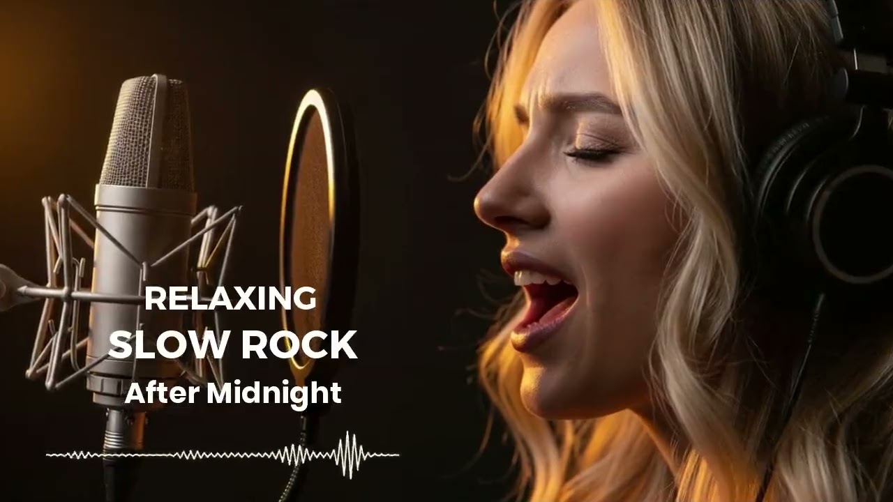 Relaxing Slow Rock Guitar | Peaceful Late Night Mood