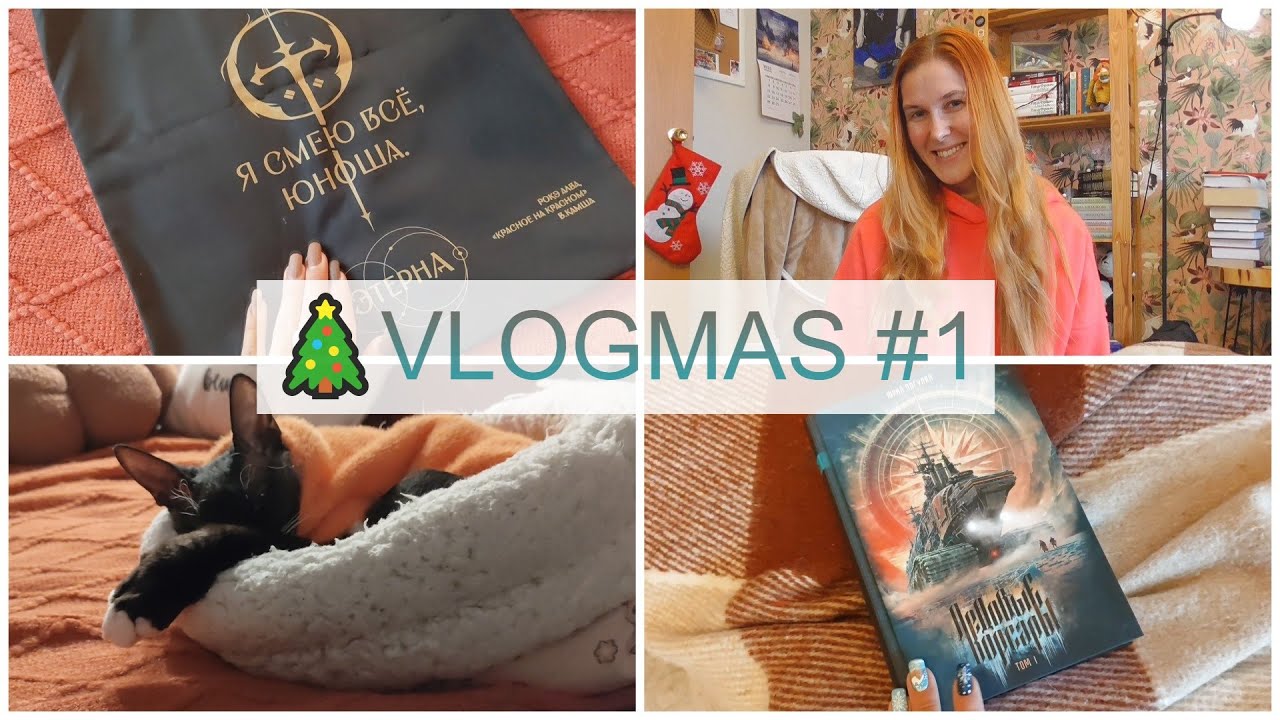 🎄первый VLOGMAS🎄 читаю сейчас, КНИГИ на ЗИМУ⛄❄ книжные покупки и конечно ФАНФИКИ🔥🔥🔥