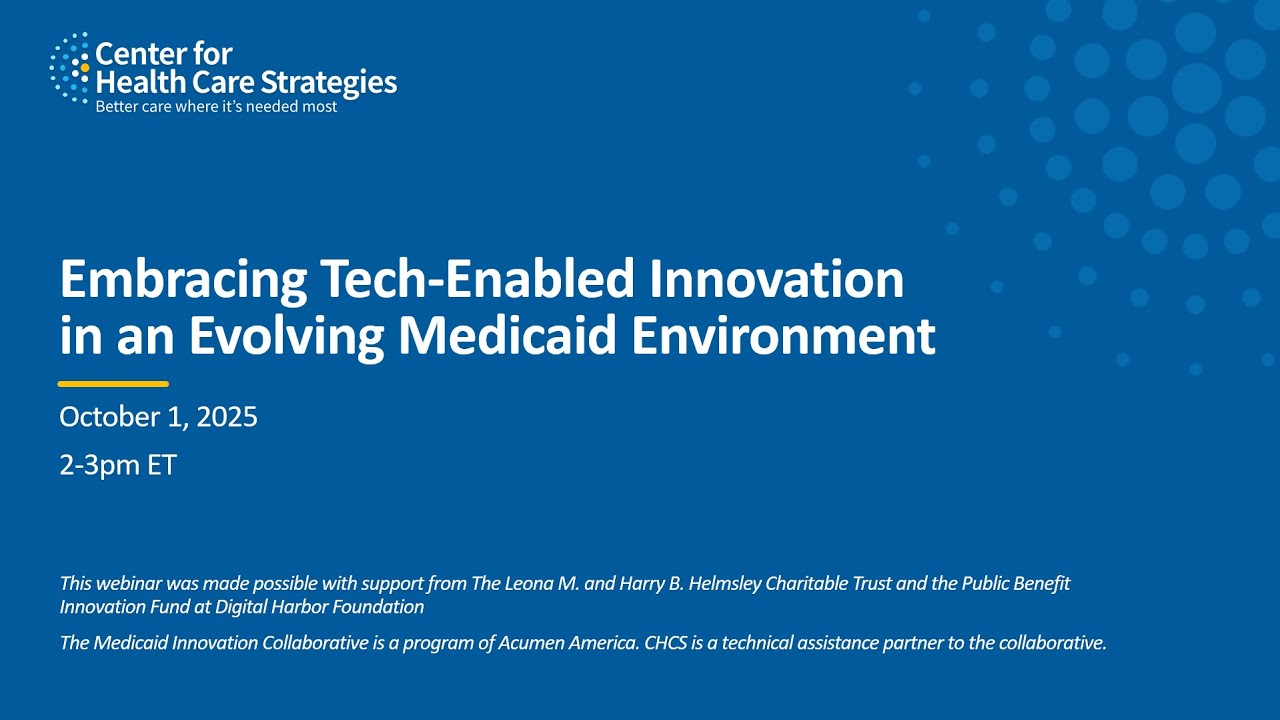 Embracing Tech-Enabled Innovation in an Evolving Medicaid Environment