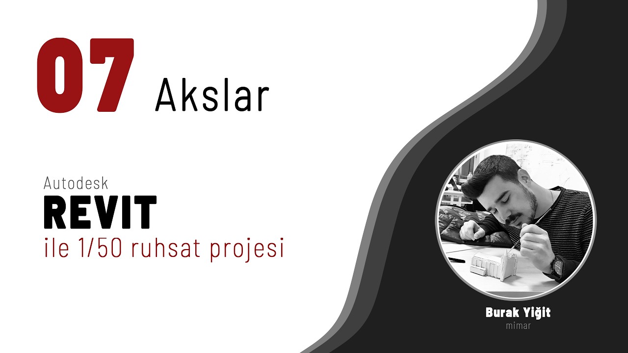 Revit ile Ruhsat Projesi # 7 | akslar