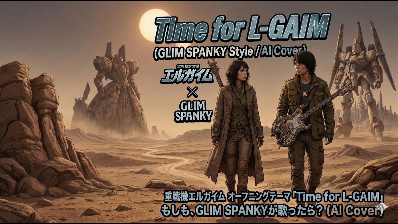 【もしも】GLIM SPANKYが『重戦機エルガイム』OPを歌ったら？【AIカバー / Time for L-GAIM】