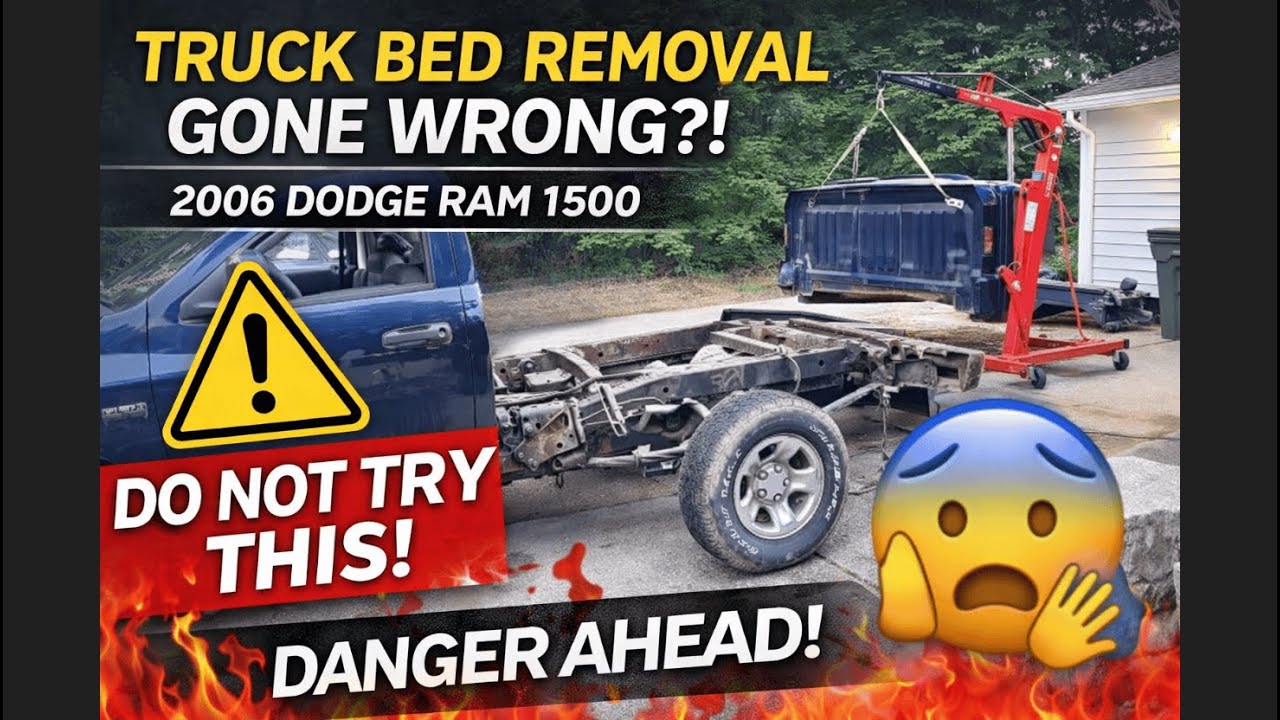 Truck Bed Removal Gone Wrong?! | 2006 Dodge Ram 1500 (DO NOT TRY THIS)