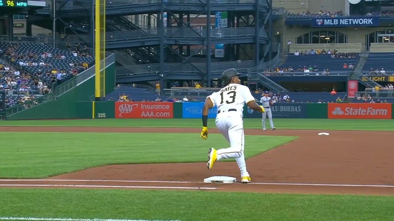 Ke'Bryan Hayes Hits Home Run, Misses First Base, & Is Called Out | Pirates vs. Dodgers (6/8/21)