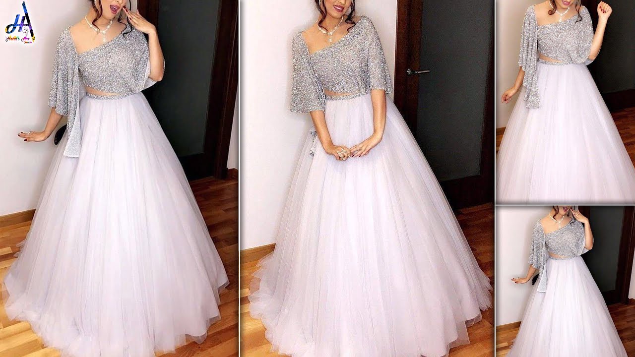 WOW! Latest Fashion CropTop Lehnga Design - Cutting & Stitching Step By Step