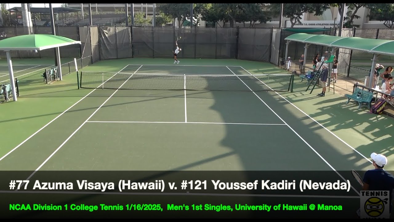 #77 Visaya  (Hawaii) v. #121 Kadiri (Nevada) 1/16/25 HIGHLIGHTS - D1 College Tennis 2025
