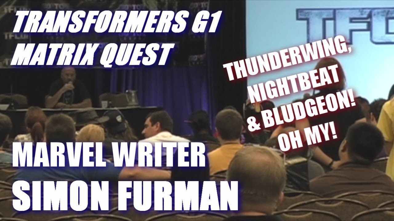 Transformers G1 Writer Simon Furman on Matrix Quest Storyline, Thunderwing, Nightbeat & Bludgeon.