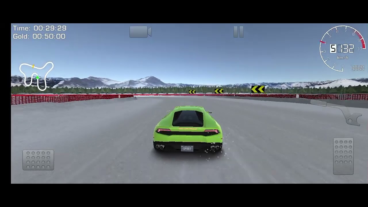 Lamborghini Huracan ice race