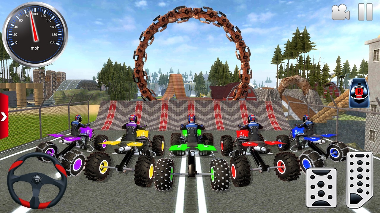 Mega Ramp Quad Bike Stunt Racing Impossible 3D - Extreme Motocross Dirt Bikes - Offroad GamePlay #3