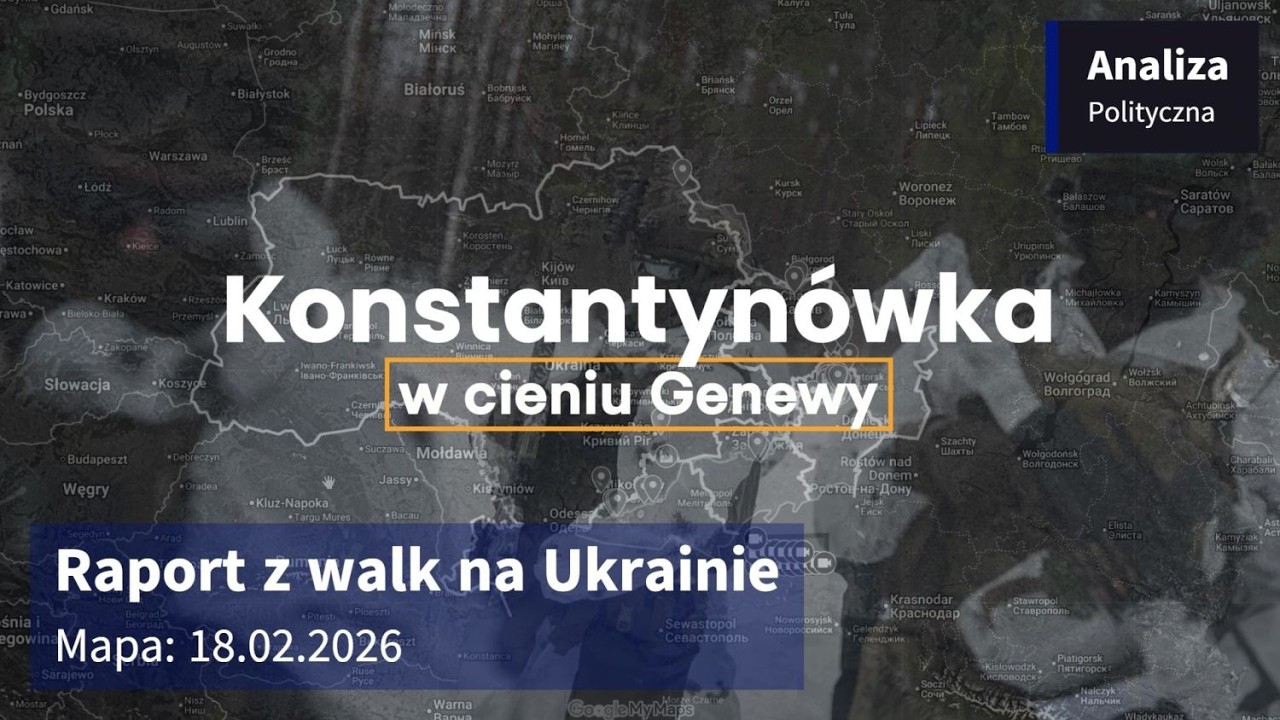 Wojna na Ukrainie Mapa 18.02.2026 - Konstantynówka w cieniu Genewy