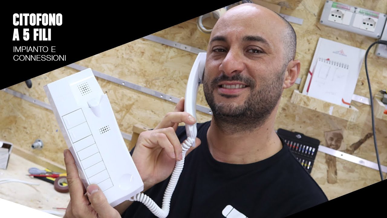 L' Impianto citofonico a 5 fili - Collegamento base