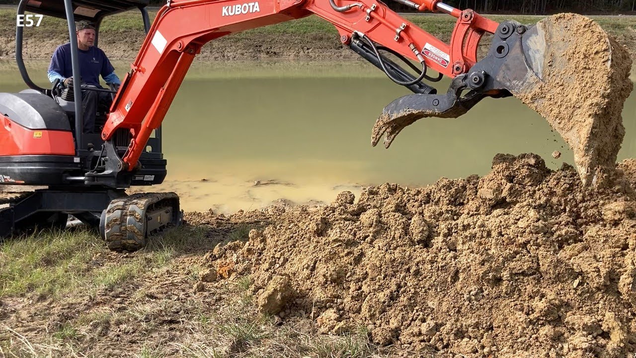 How to Dig a Pond - Managing a Farm Pond with Mini Excavator