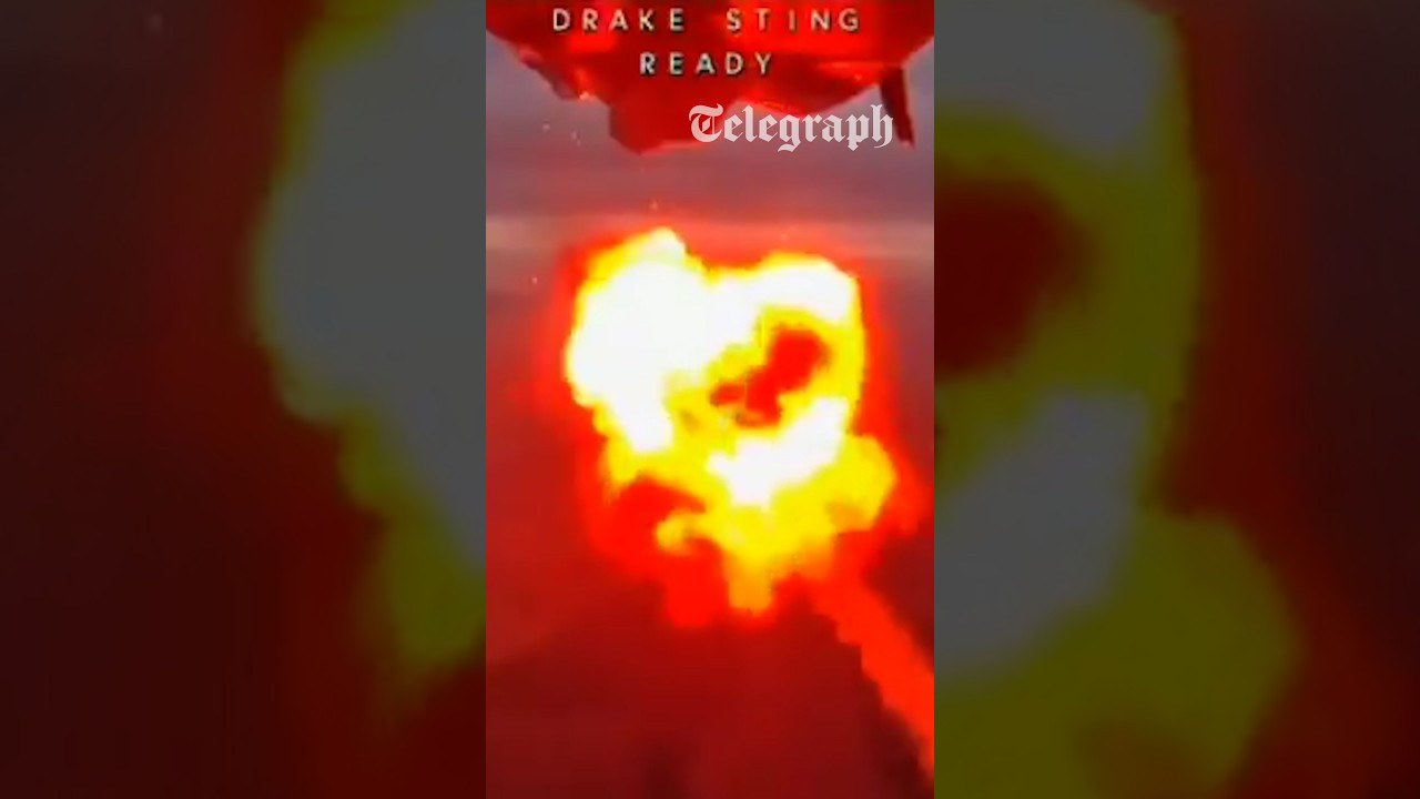 WATCH: Footage shows moment Ukrainian jet shoots down Russian drone