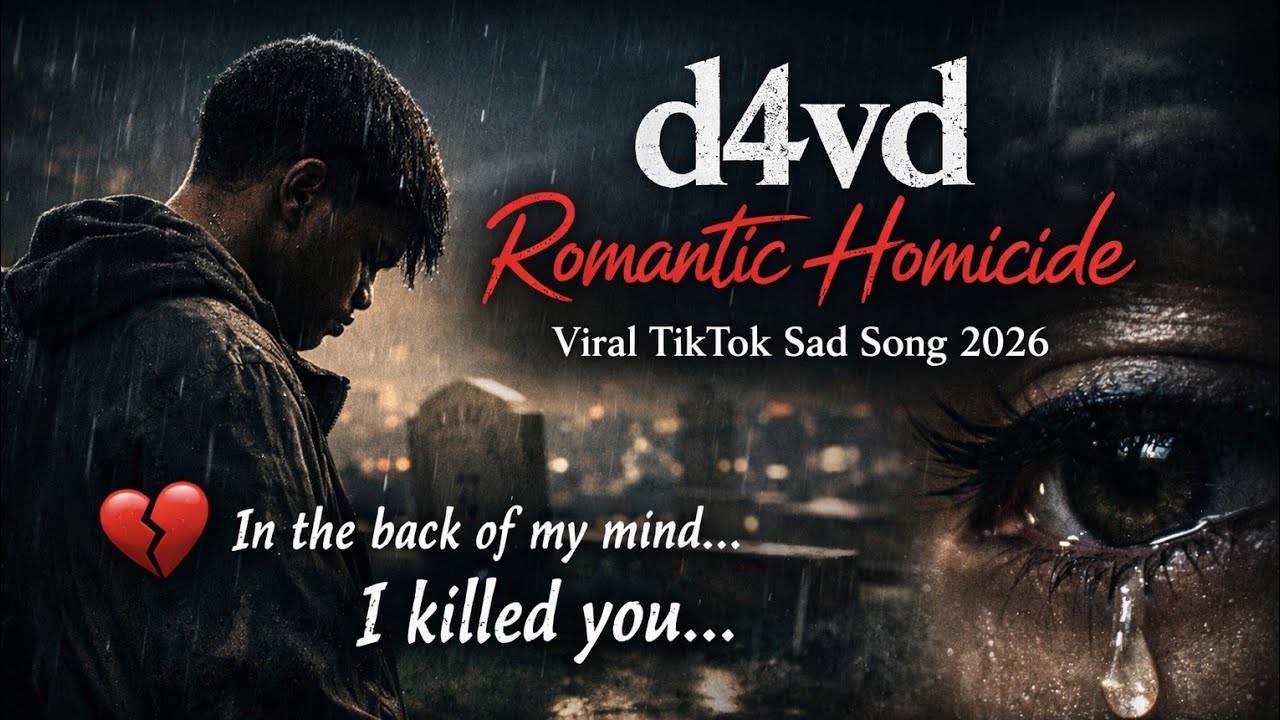d4vd - Romantic Homicide (Lyrics Video) | Viral TikTok Sad Song 2026 💔 Heartbreak | Sad Song 2026