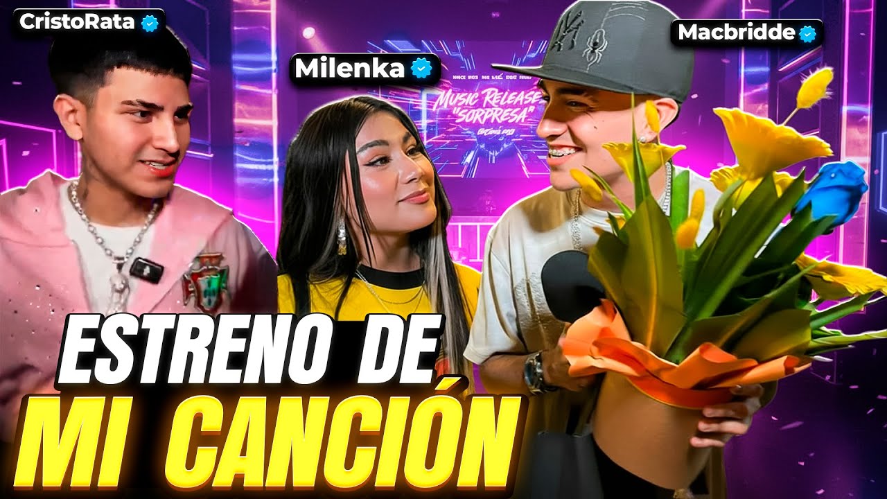 ESTRENO de mi CANCION!!😍😍 CRISTORATA y MILENKA me DIERON una SORPRESA?😱