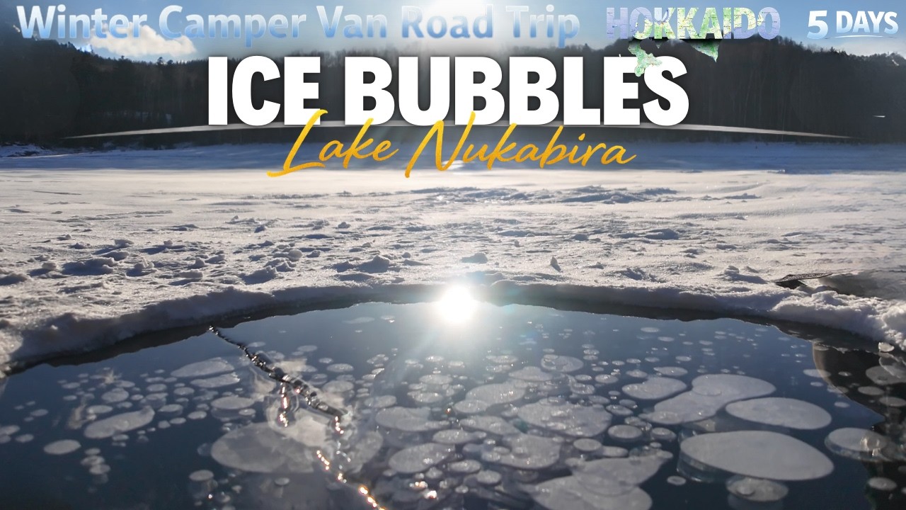 What's Trapped Beneath This Frozen Lake? | 🇯🇵Winter Camper Van Road Trip in Hokkaido (5 Days) - Ep.2