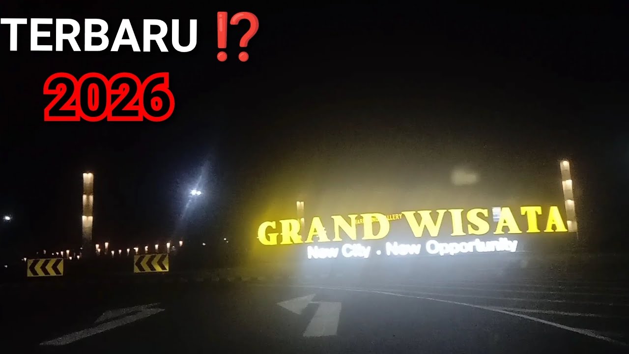 FLYOVER PERUMAHAN GRAND WISATA BEKASI ⁉️ SAAT MALAM HARI SEPI GAK ADA YANG LEWAT 