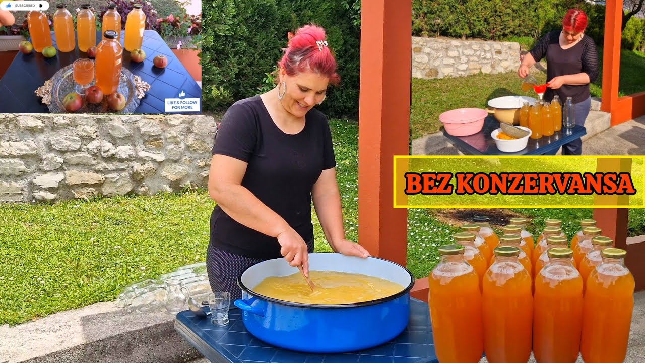 Domaći sok od jabuke🍎 za zimnicu