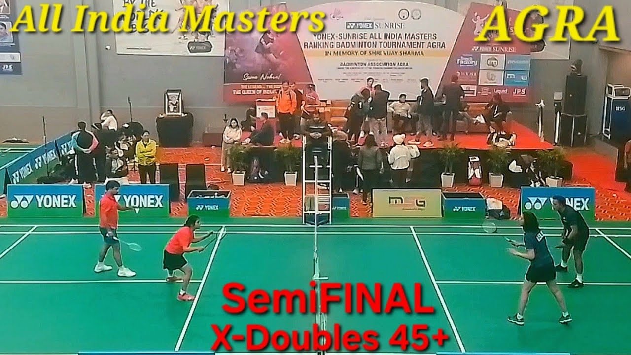 Upendra/Anika Vs Arup/Uma, SemiFINAL X-Doubles 45+ All India Masters AGRA  Jan 2026
