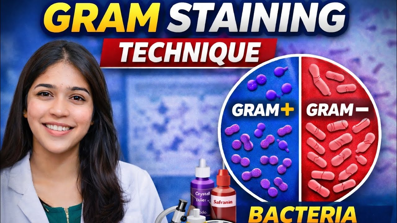 Gram Staining Technique Explained Step by Step | @Microbiology-decoded|